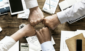 lavoro gruppo pugni